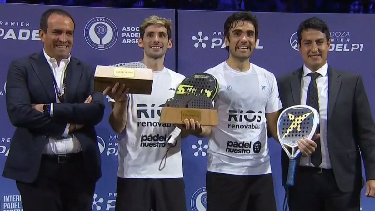 Lima y Stupazuck fueron los campeones del Mendoza Premier Padel en 2022