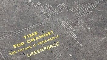 Perú rechazó disculpas de Greenpeace y la enjuiciará por daños a Líneas de Nazca