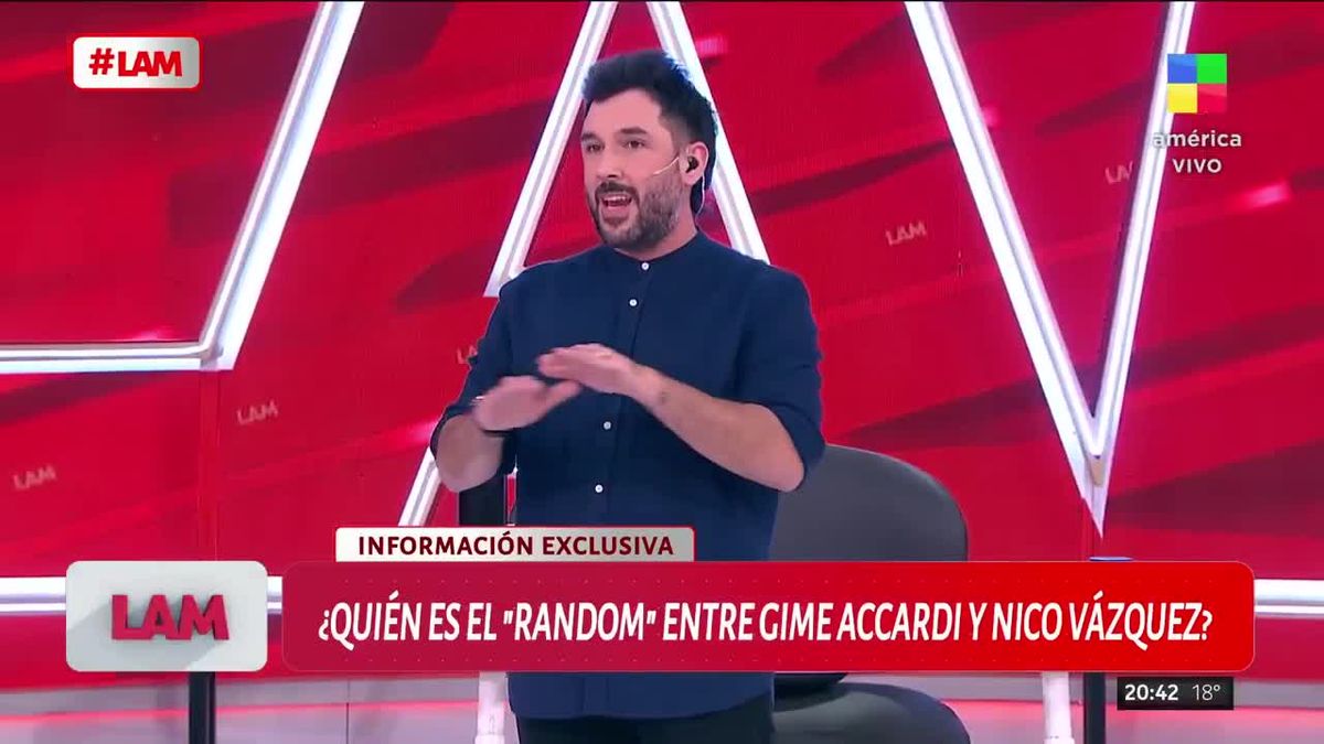 Quién es el hombre random de Gimena Accardi. Quién es el hombre random de Gimena Accardi.