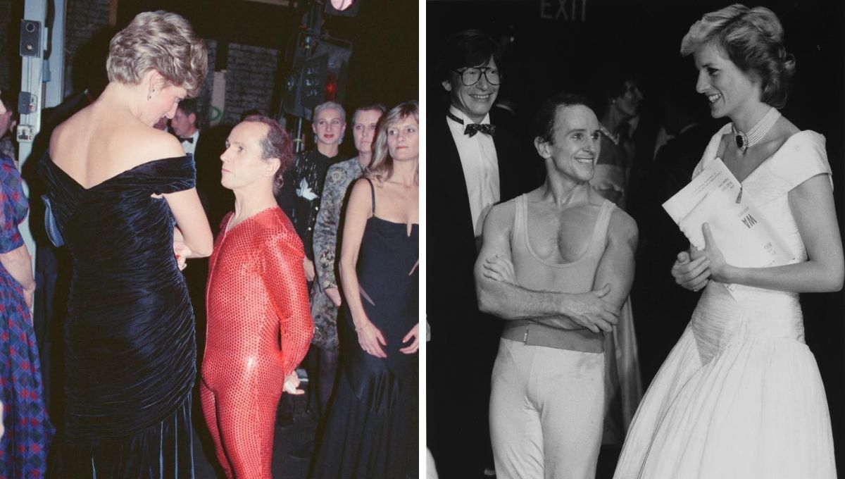 Lady Di y Wayne Sleep. Lady Di y Wayne Sleep.