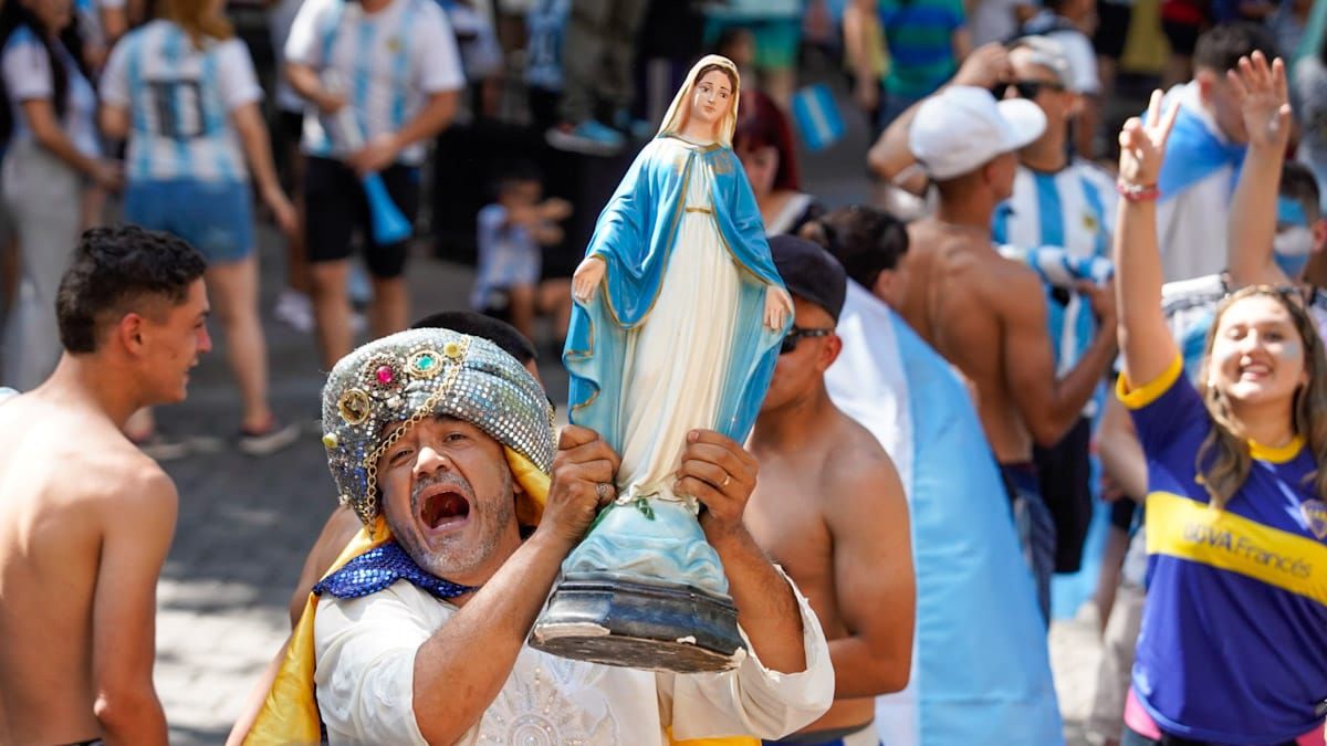 El agradecimiento de un devoto de la virgen.