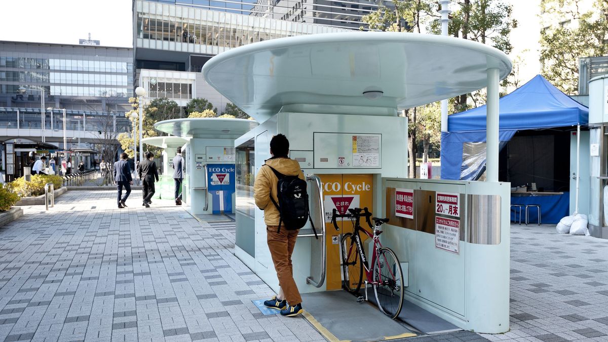 Sabiduría japonesa: así estacionan las bicicletas automáticamente