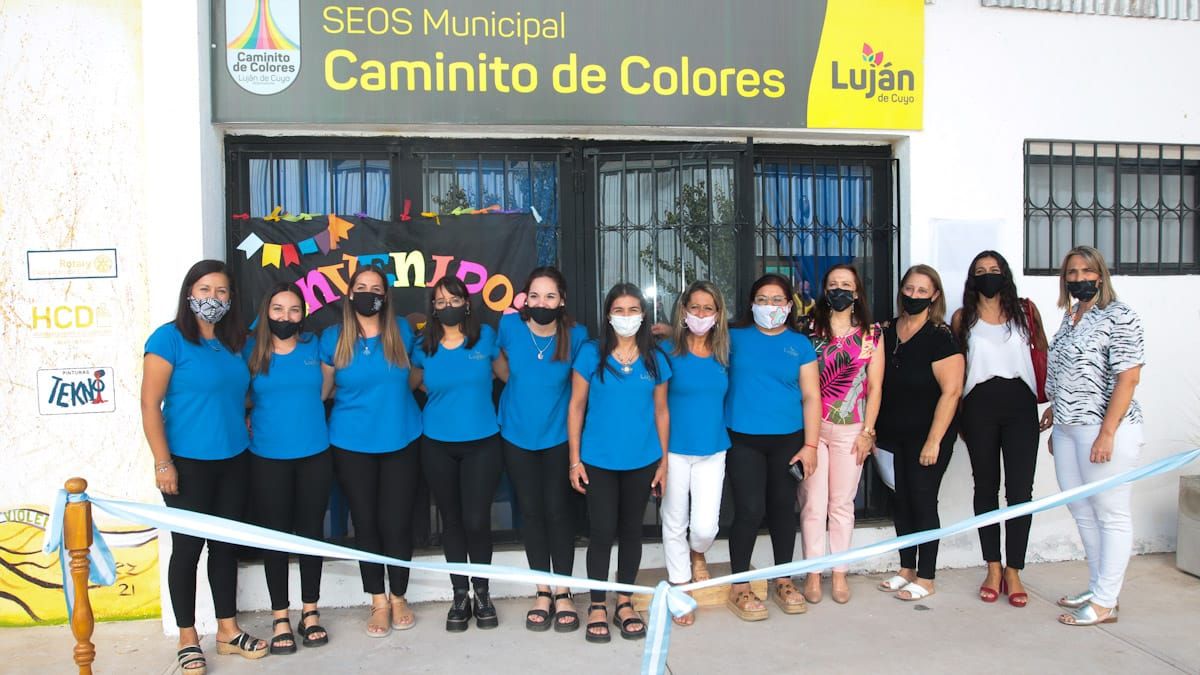 El espacio donde funcionará un jardín maternal y un Centro de Apoyo Educativo fue construido desde el programa Vendimia Solidaria de Fundación Grupo América con la municipalidad de Luján de Cuyo.