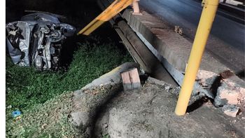 Un hombre quedó grave tras volcar con su auto en Lavalle