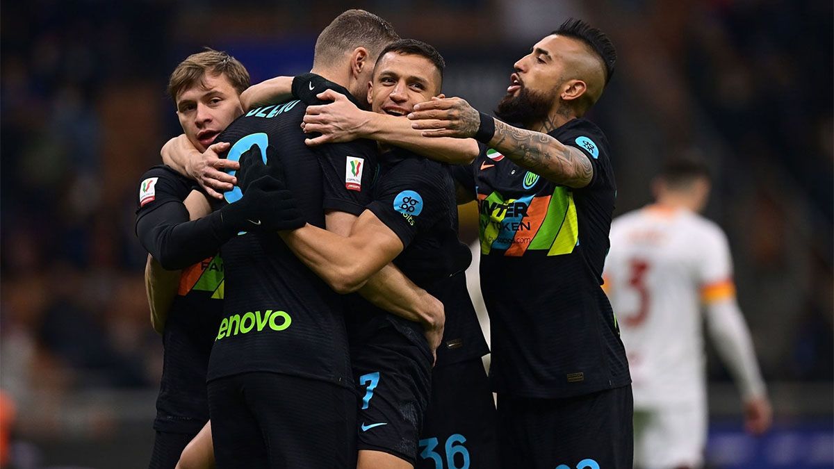 Inter venció a Roma y pasó a las semifinales de la Copa Italia