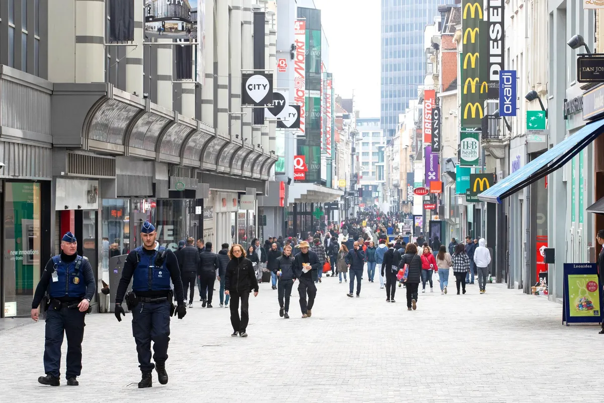 El descubrimiento se realizó en una importante calle de Bruselas. El descubrimiento se realizó en una importante calle de Bruselas.
