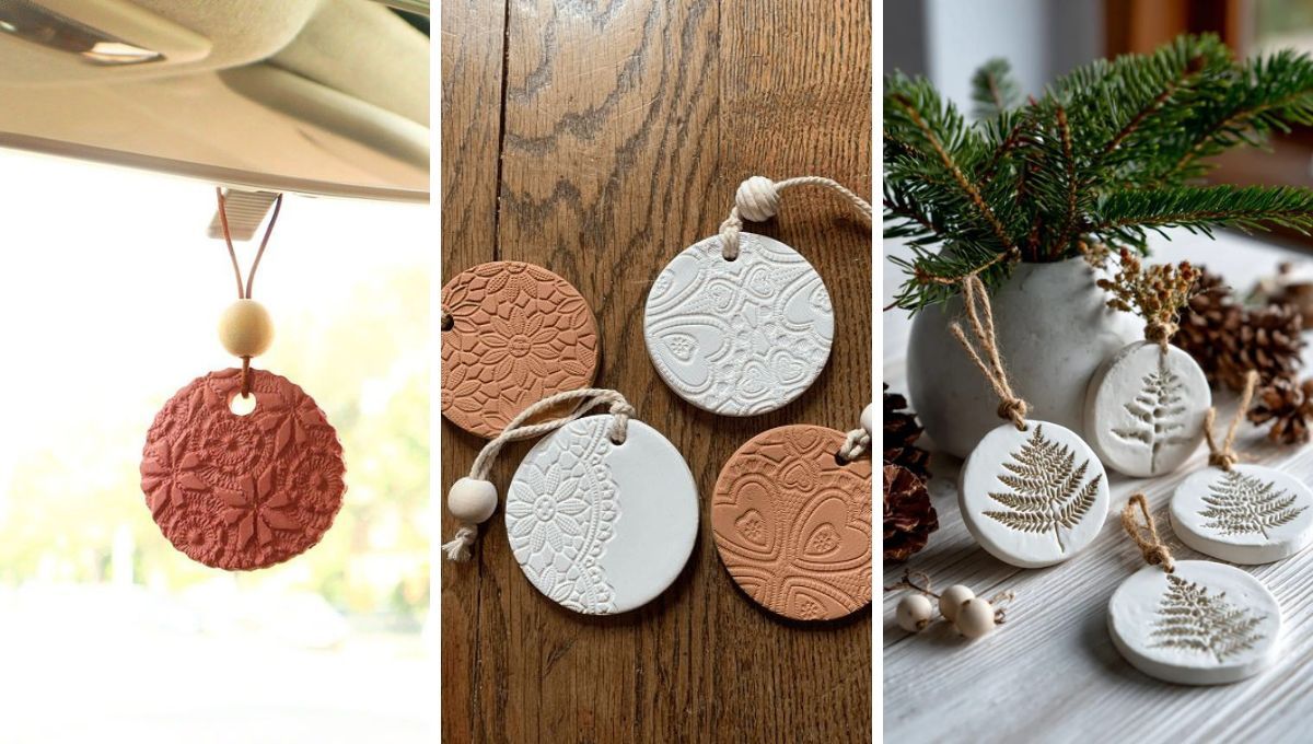 Difusores caseros hechos con arcilla. Difusores caseros hechos con arcilla.