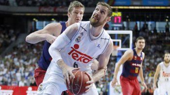 Andrés Nocioni se consagró bicampeón con el Real Madrid