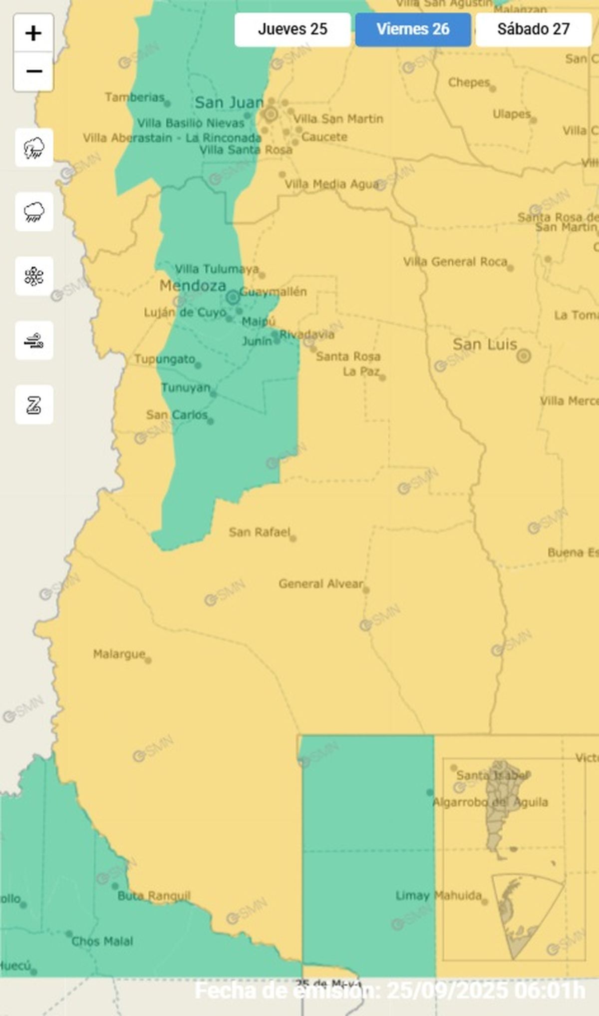 Estas son las zonas afectadas por los fuertes vientos Estas son las zonas afectadas por los fuertes vientos