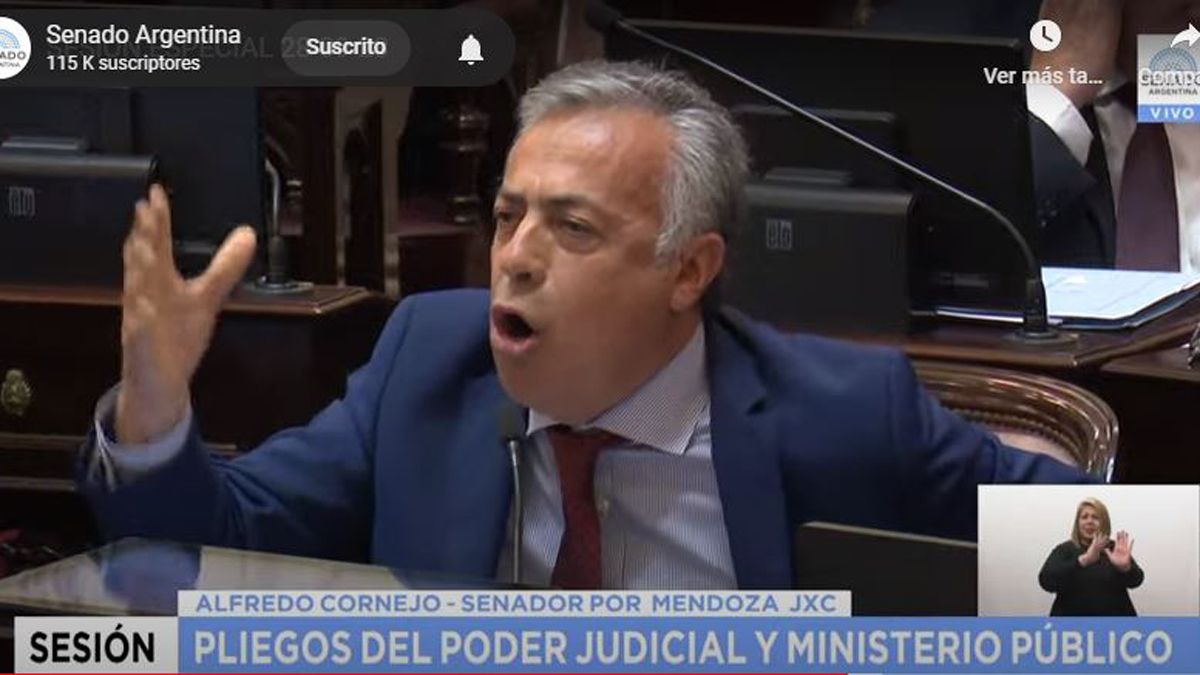 Alfredo Cornejo no se guardó nada para criticar al kirchnerismo.