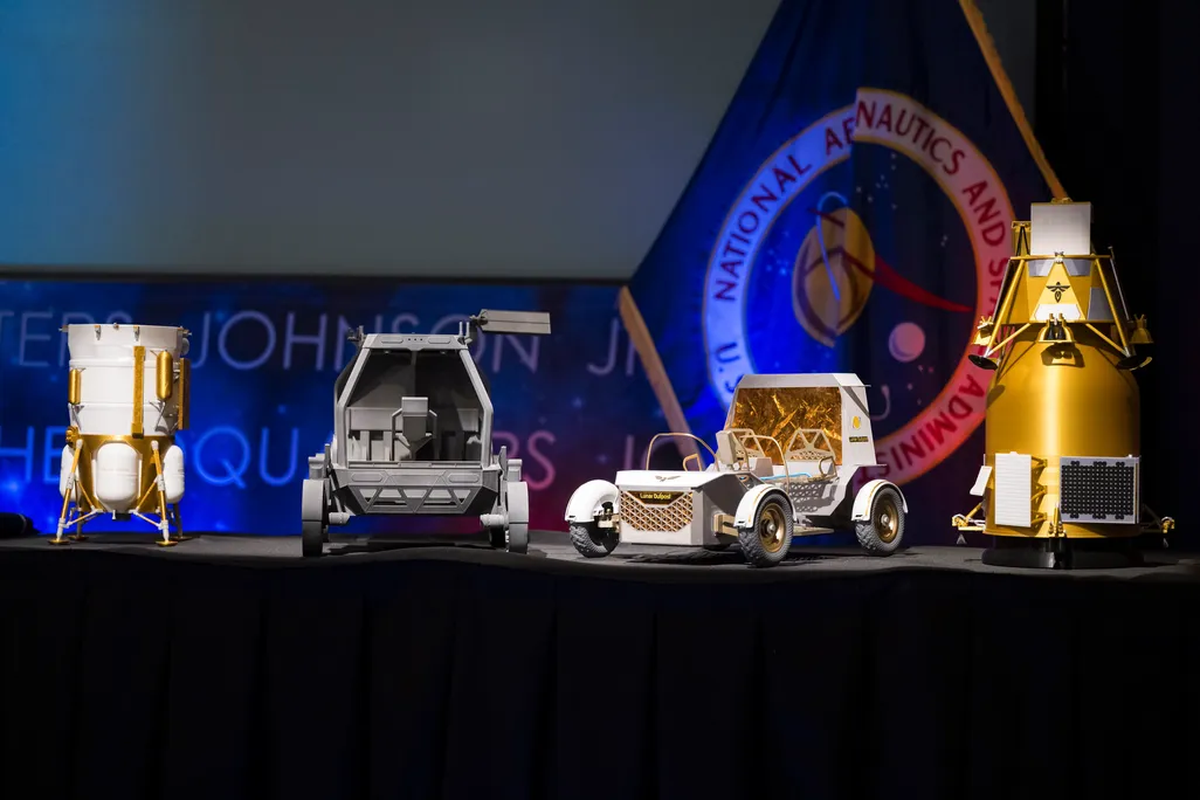La NASA enseñó algunos de sus diseños para la base lunar.