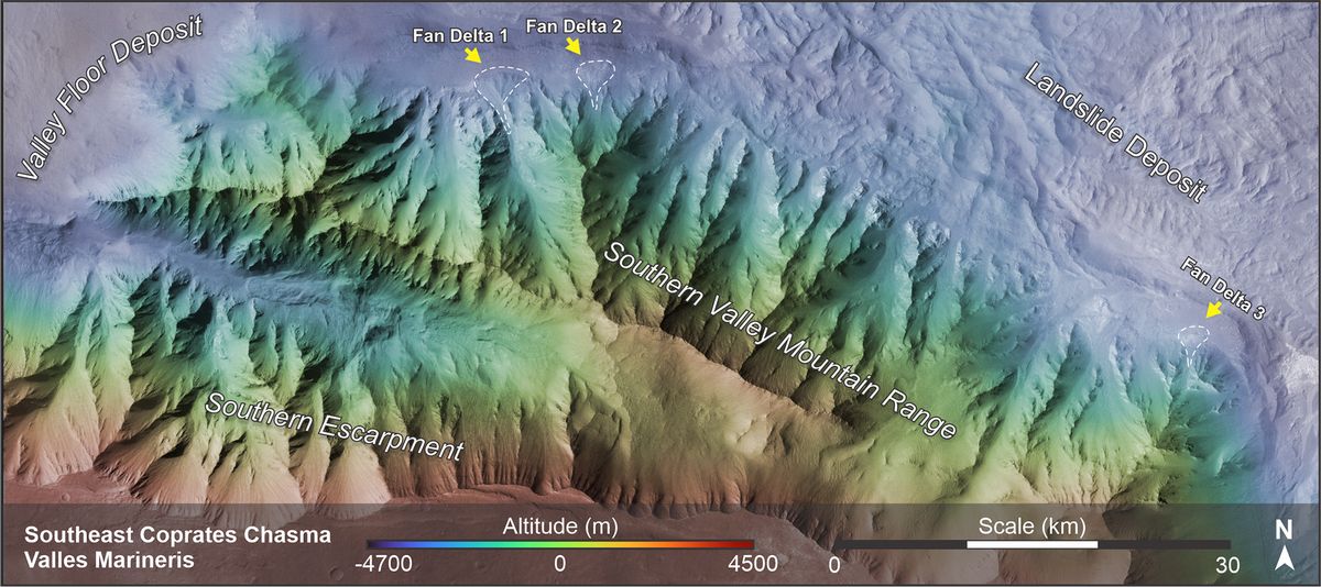 Los sedimentos analizados en el estudio proven&iacute;an de valles y monta&ntilde;as marcianas.