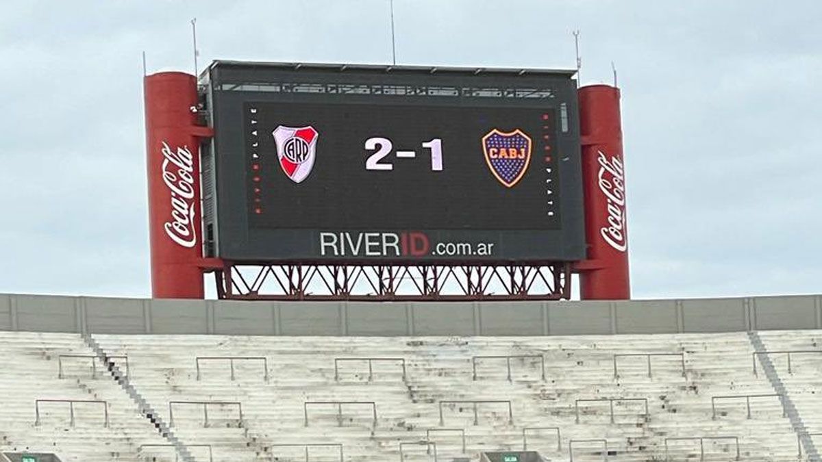 El tablero del Monumental y un detalle con olor a gastada