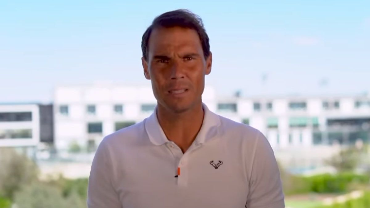 Rafael Nadal reapareció públicamente y puso en duda su futuro