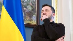 El presidente de Ucrania, Volodimir Zelenski, compartió un video del ataque a objetivos rusos.