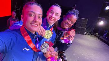 Delfina Estoco brilló en los Juegos Suramericanos y llegó a lo más alto del podio en gimnasia artística