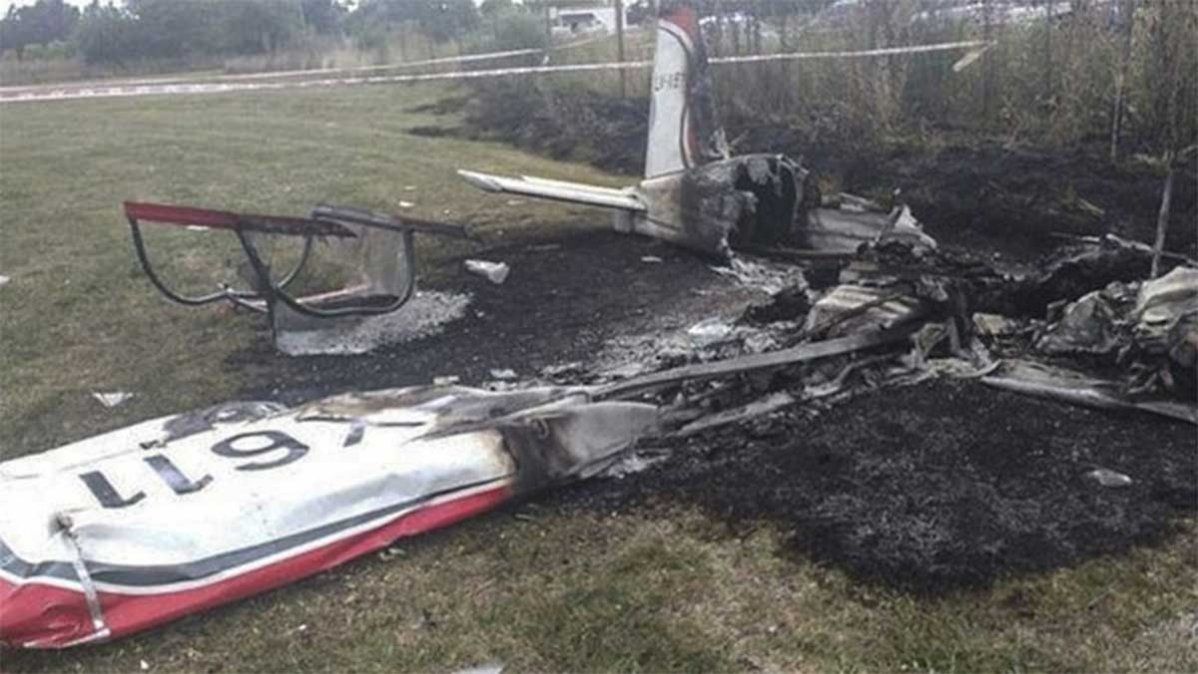 La avioneta cayó cerca del aeródromo de General Rodríguez. Murieron sus dos ocupantes