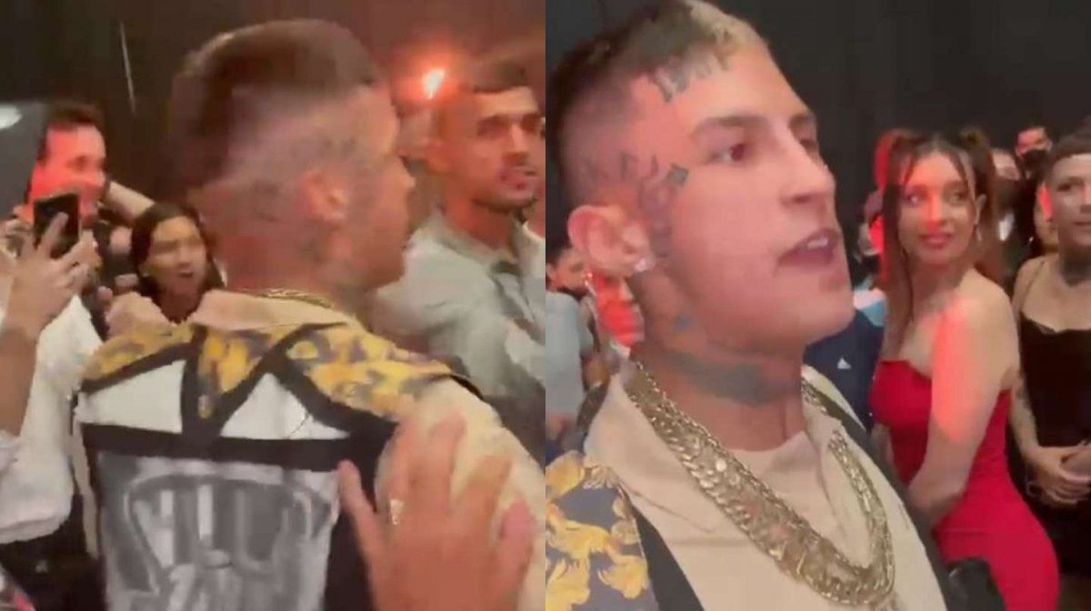 El escandaloso video de L-Gante a las trompadas.