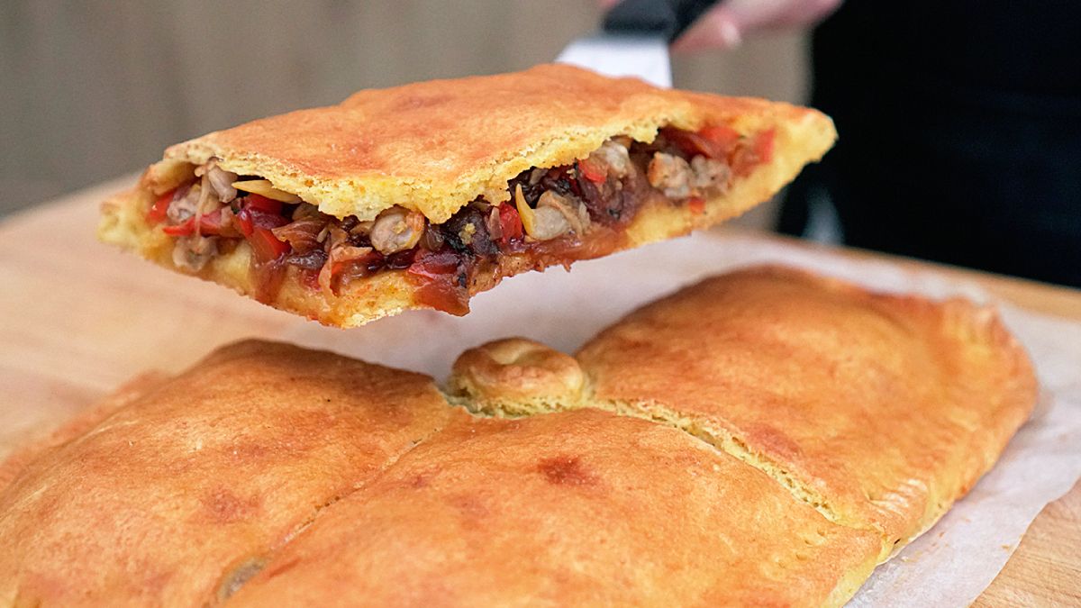 Recetas: empanada gallega jugosa y sabrosa con masa casera. Foto: gentileza Las Recetas de MJ.