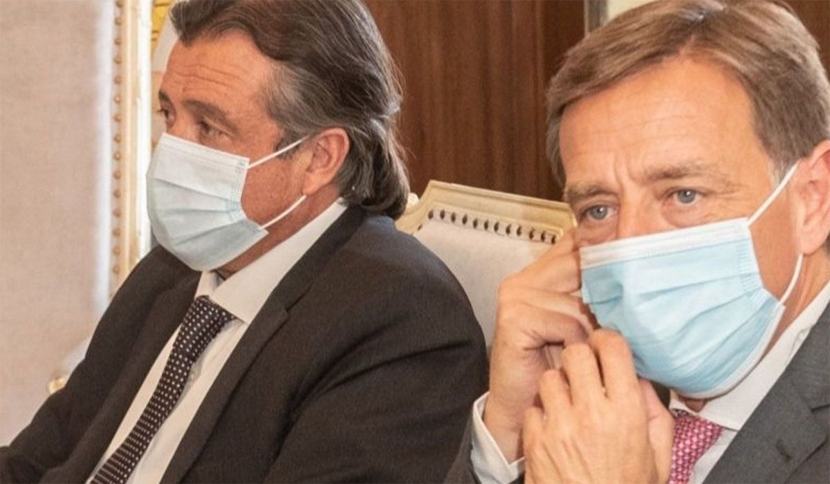 El ministro de Gobierno, Víctor Ibáñez, y el gobernador Rodolfo Suarez viajaron a Buenos Aires para hacerse parte en el procedimiento arbitral por Portezuelo del Viento.