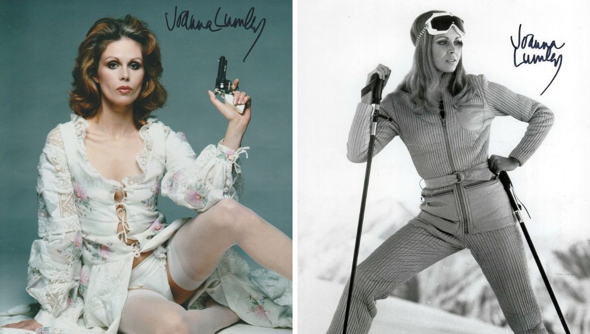 Joanna Lumley cuando fue una "chica Bond".&nbsp;