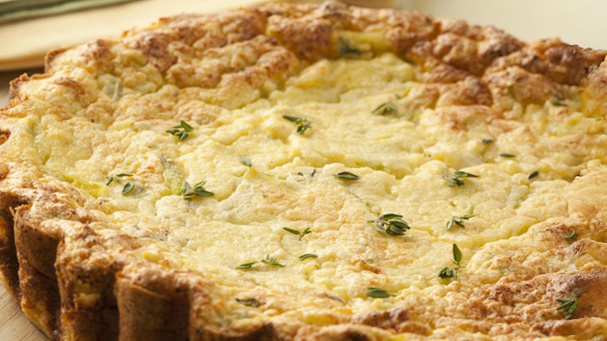La tarta de ricota salada es una de las recetas novedosas y ricas para disfrutar en el almuerzo o la cena. Foto: gentileza recetas Nestlé.