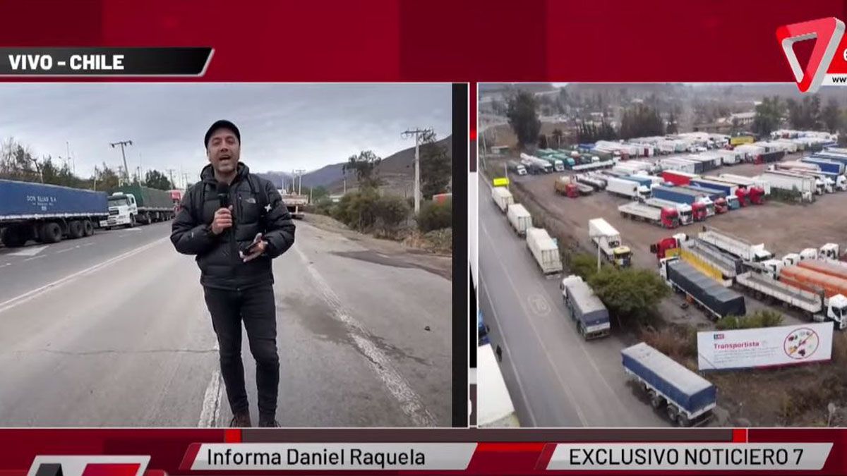El periodista mendocino Daniel Raquela brindó un informe exclusivo desde Chile para Canal 7.