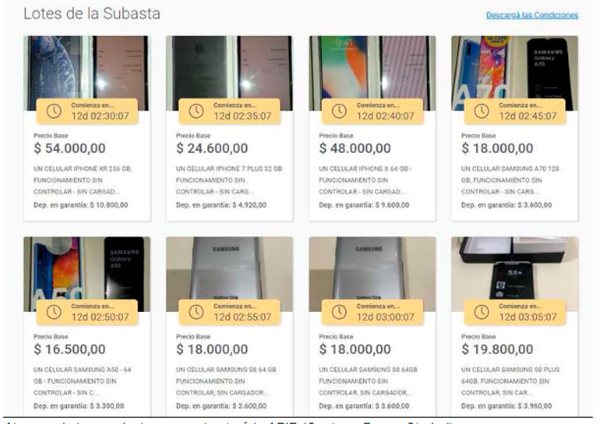 Alguno de los elementos que rematar&aacute; AFIP.