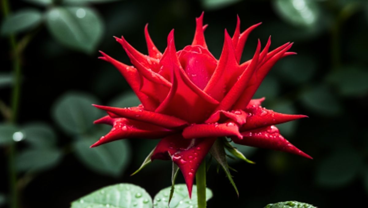 El hecho de que los pétalos de una rosa estén hacia arriba es una señal positiva