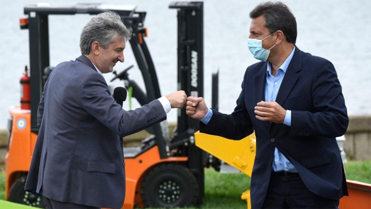 Sergio Federovisky es referente del Frente Renovador. Aquí, con el presidente de la Cámara de Diputados de la Nación, Sergio Massa.