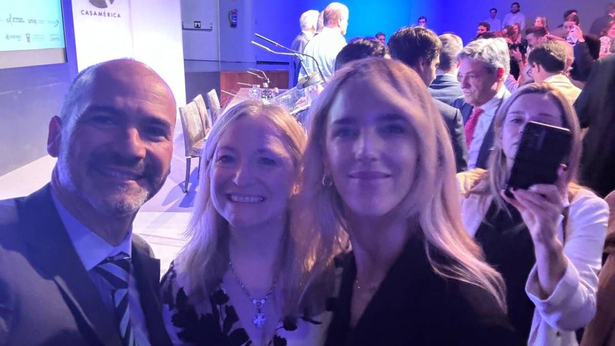 Hebe Casado durante su viaje a España en un congreso de la Fundación Libertad. Hebe Casado durante su viaje a España en un congreso de la Fundación Libertad.