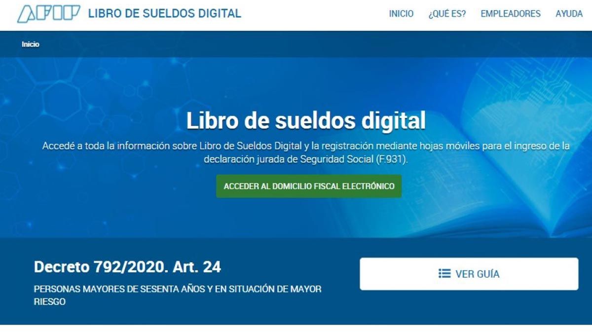 La AFIP amplia los usuarios y acciones del Libro de Sueldos Digital.