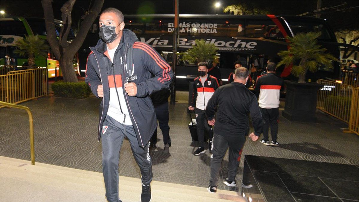 River ya pisó suelo mendocino para enfrentar a Godoy Cruz