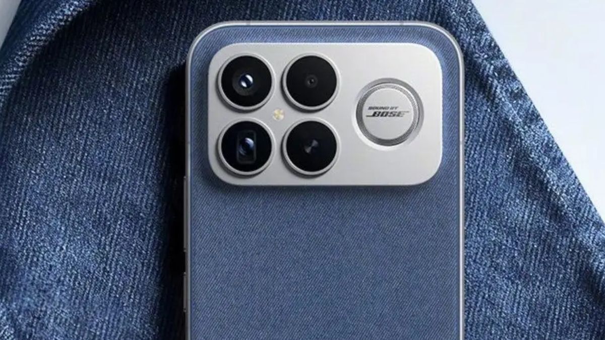 Xiaomi presenta un peculiar teléfono con una carcasa hecha de jean y un altavoz gigante al lado de sus cámaras