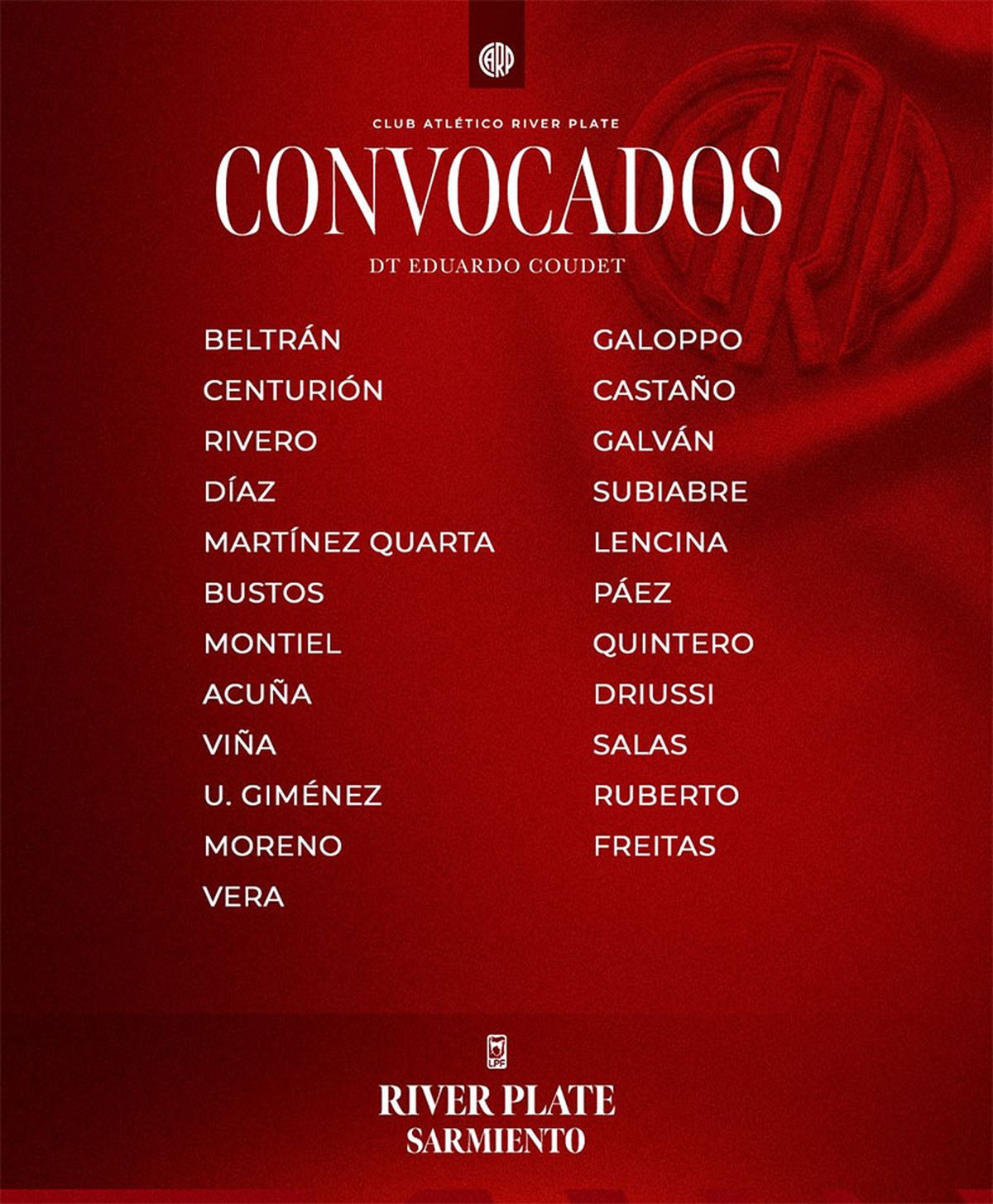 Los concentrados de River.