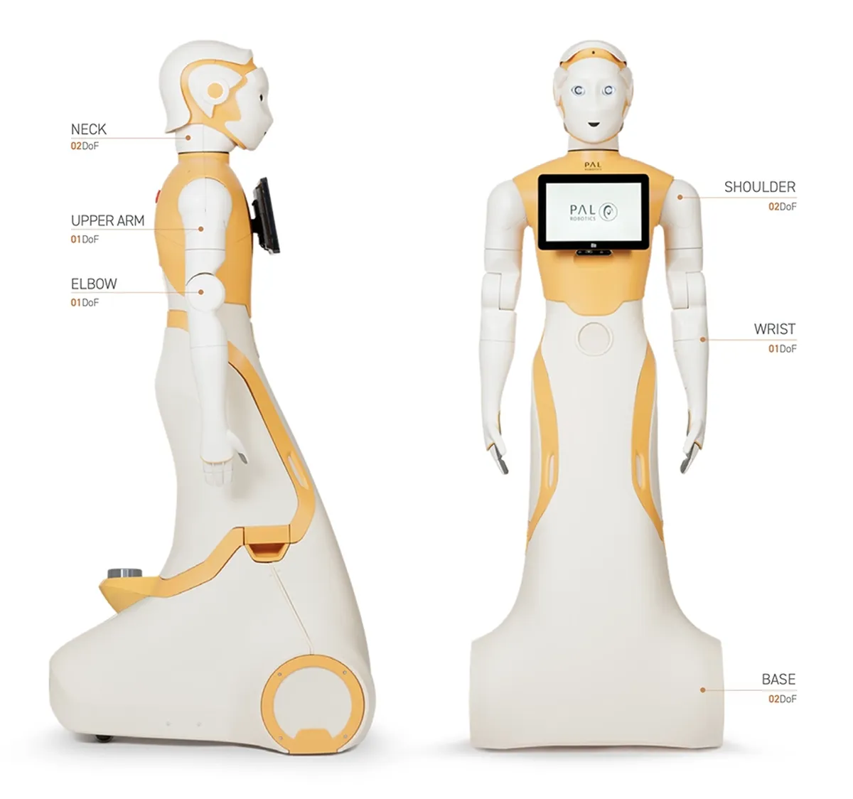 ARI el robot social de la empresa PAL Robotics. Cr&eacute;dito: PAL Robotics.