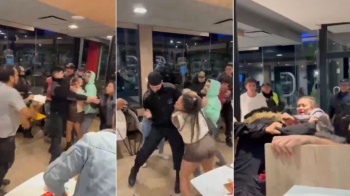 La golpiza ocurrió dentro de un local de hamburguesas de Palmares