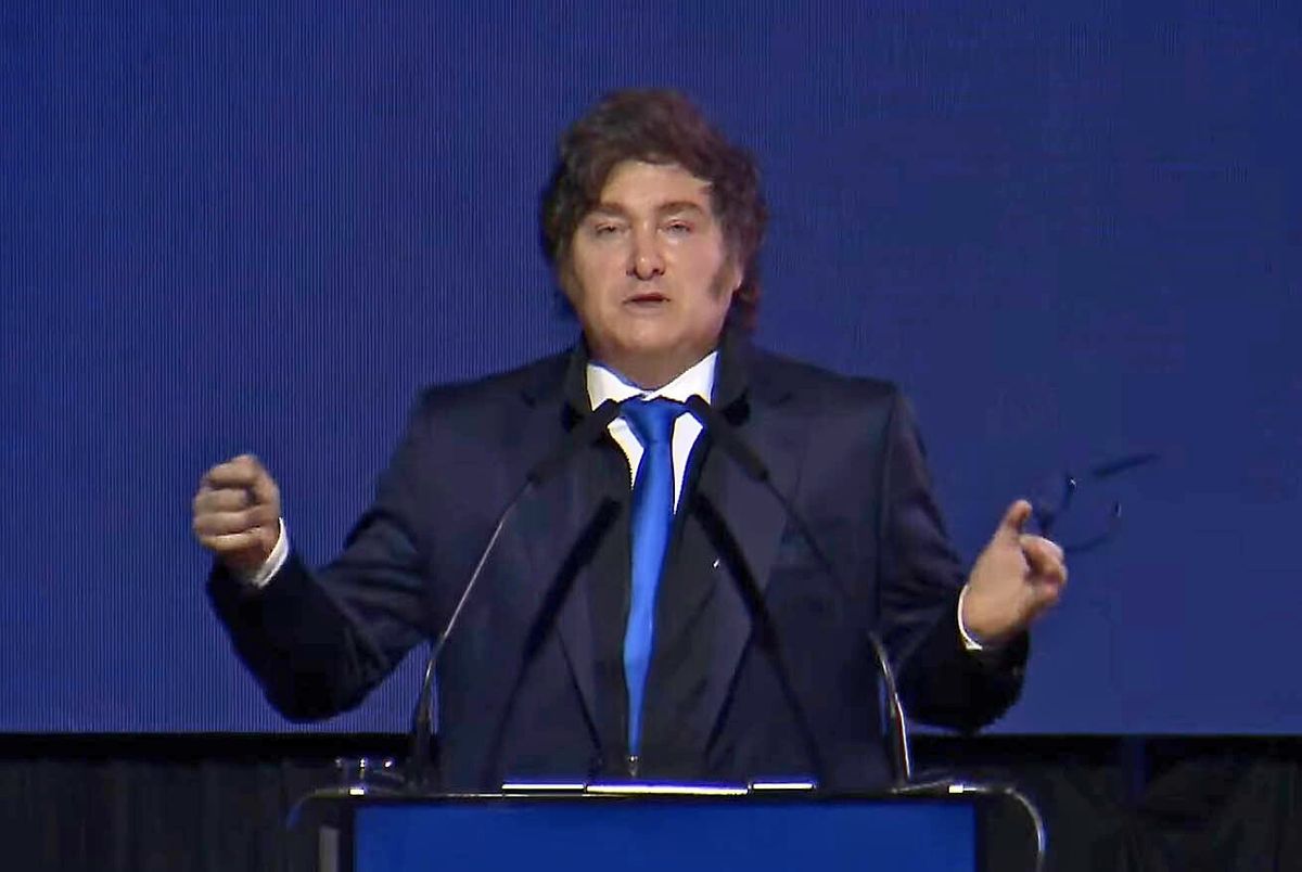 El presidente Javier Milei habló por primera vez en público tras el escándalo por el pedido de coimas en el área de discapacidad. El presidente Javier Milei habló por primera vez en público tras el escándalo por el pedido de coimas en el área de discapacidad.