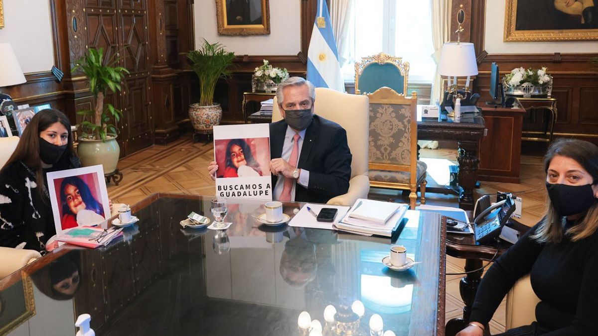 Guadalupe Lucero: Alberto Fernández recibió a la mamá y la abuela  