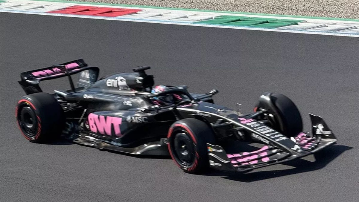 Franco Colapinto usó en Monza un Alpine A523, usado hace dos años en el campeonato de Fórmula 1, y demostró su capacidad.