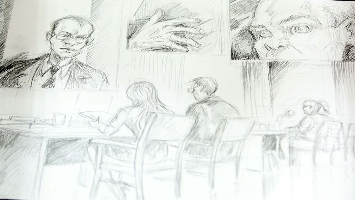 En el primer juicio por jurado del 2021 en Mendoza se aplicó la técnica que permitió retratar con un dibujo lo que sucedió dentro de la sala de audiencias.