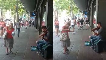 Una mujer se puso a 