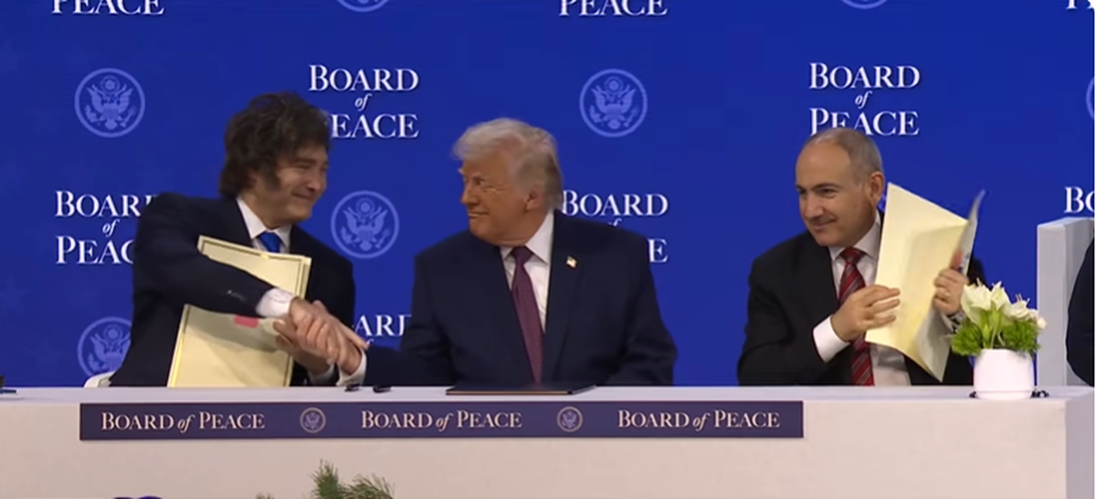Javier Milei participó del lanzamiento del Consejo de la Paz impulsado por Donald Trump