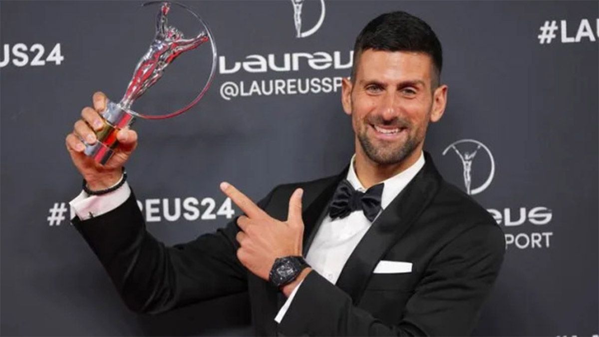 Djokovic ganó el premio Laureus. Djokovic ganó el premio Laureus.