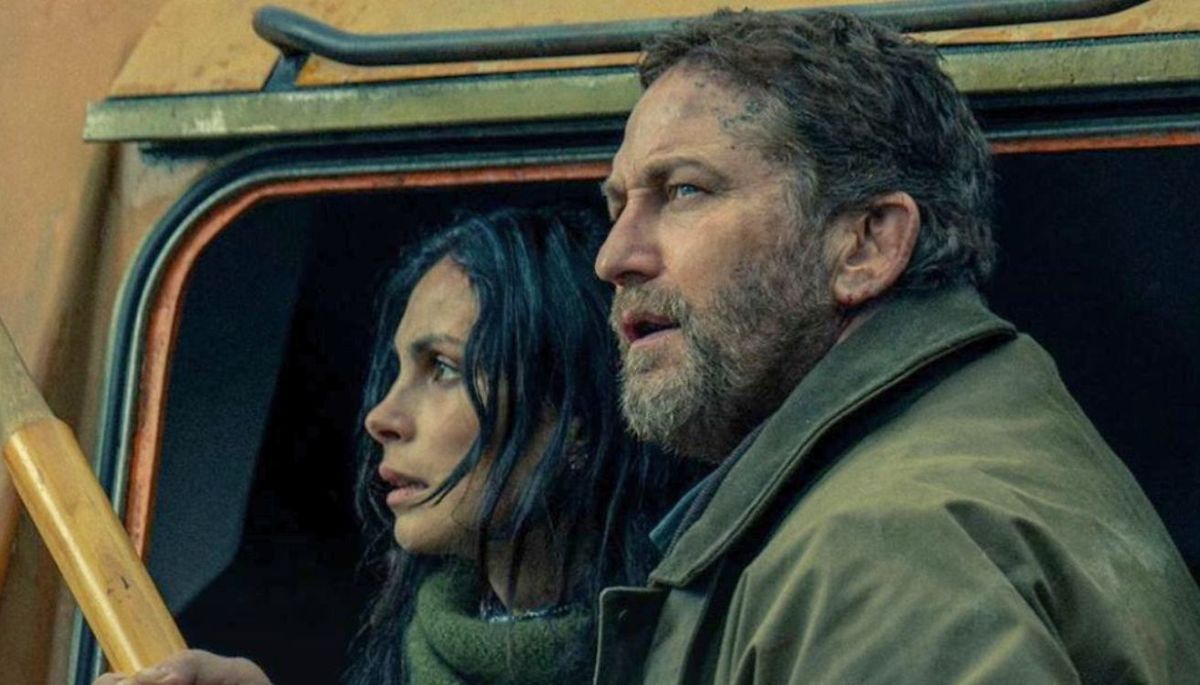 Morena Baccarin y Gerard Butler protagonizan la película. Imagen: Prime Video.