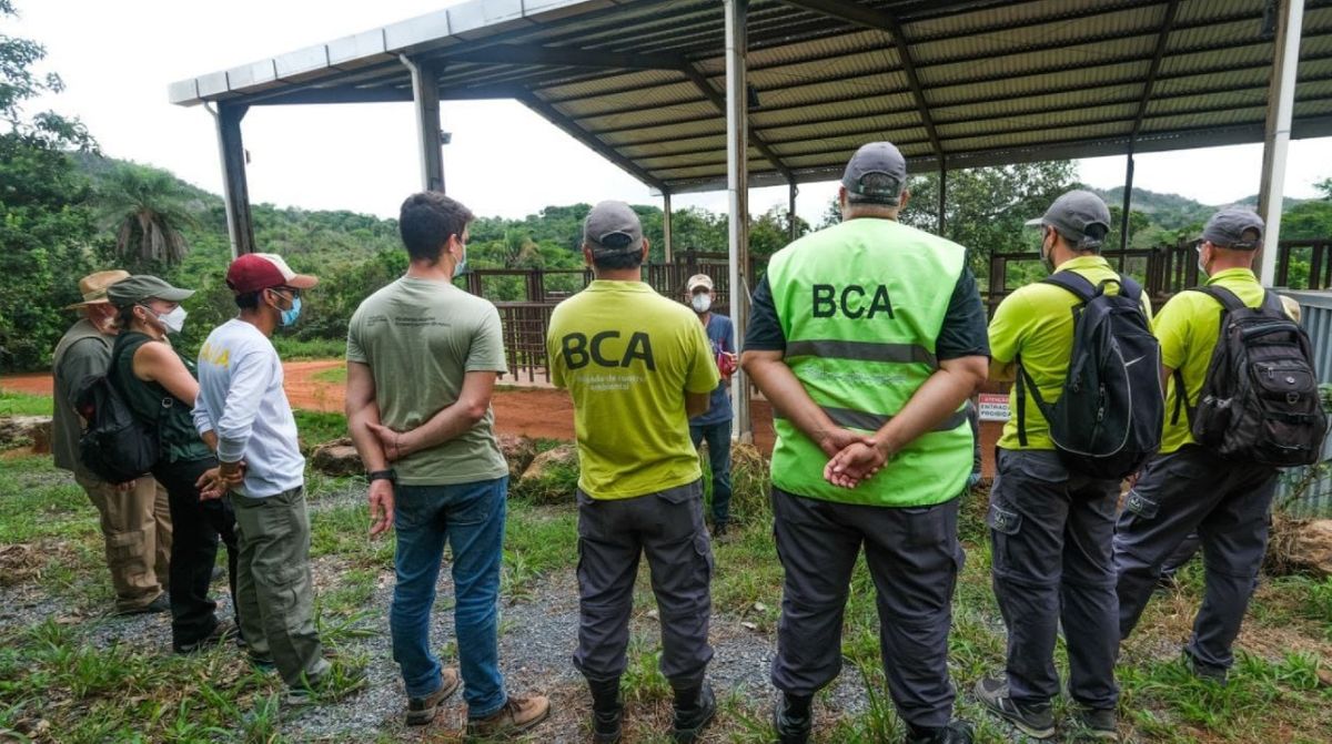 La visita de funcionarios ambientales y sanitarios de Argentina y Brasil al santuario. La visita de funcionarios ambientales y sanitarios de Argentina y Brasil al santuario.