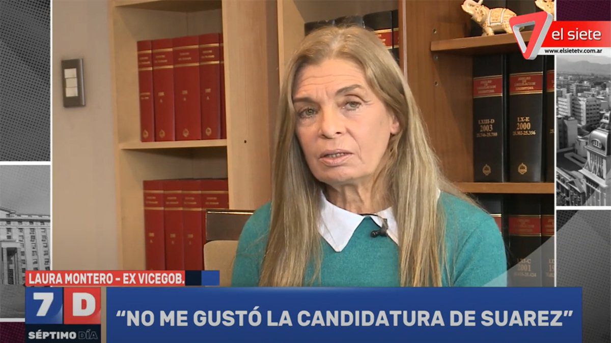 La ex vicegobernadora Laura Montero, criticó la candidatura de Rodolfo Suarez y aseguró que no entendió el juego: 