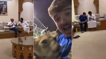 Mundial Qatar 2022: buscaban cerveza y terminaron jugando con leones en el palacio de un jeque