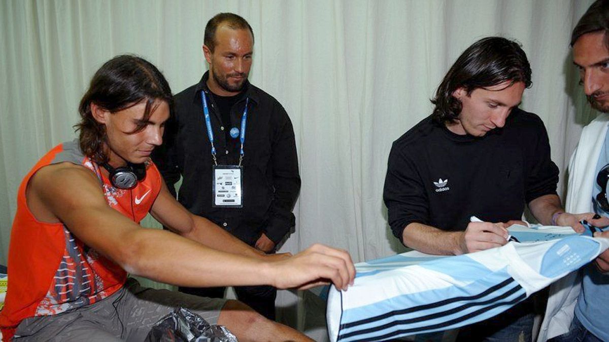 Rafael Nadal y Lionel Messi