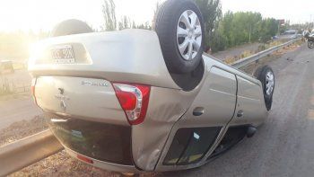 Chocó, volcó y lo multaron por manejar con 1,97 gramos de alcohol en sangre